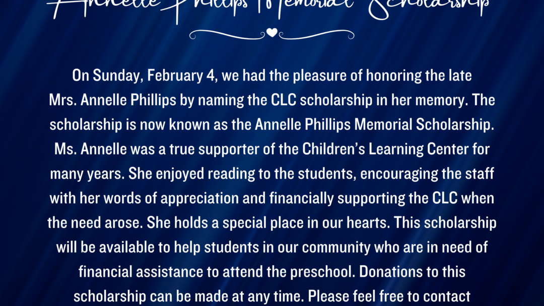 Annelle Phillips Memorial Scholarship