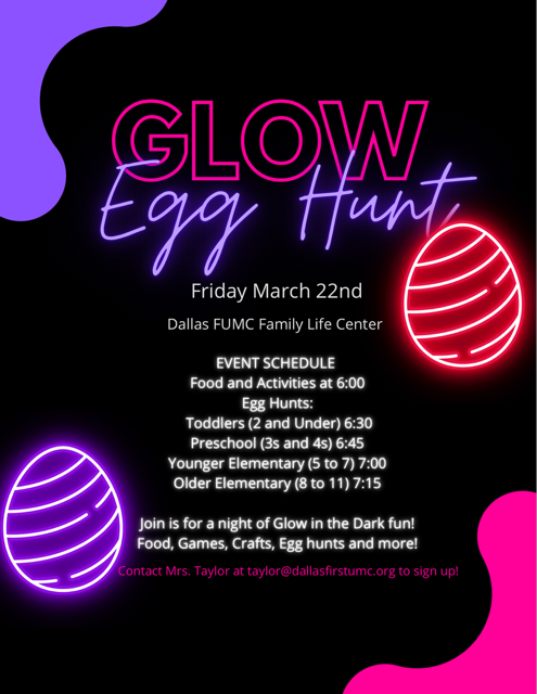 Glow Egg Hunt -March 22, 2024