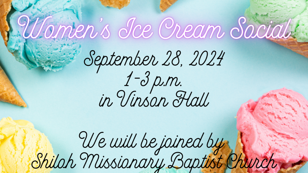 Women’s Ice Cream Social – September 28, 2024