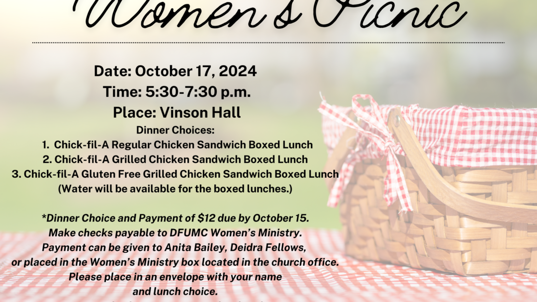 Women’s Picnic – October 17, 2024