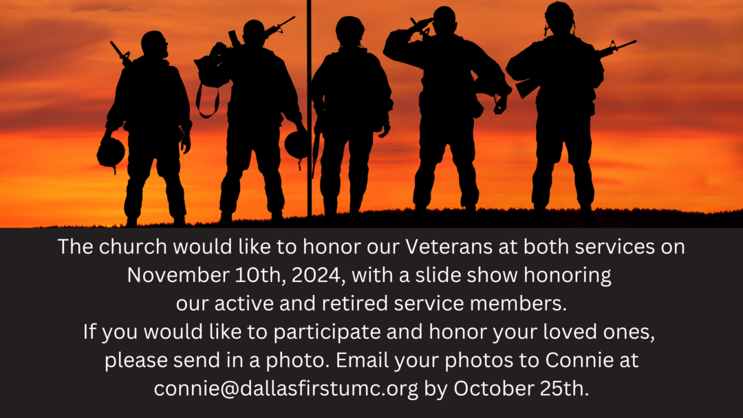 Help us Honor our Veterans