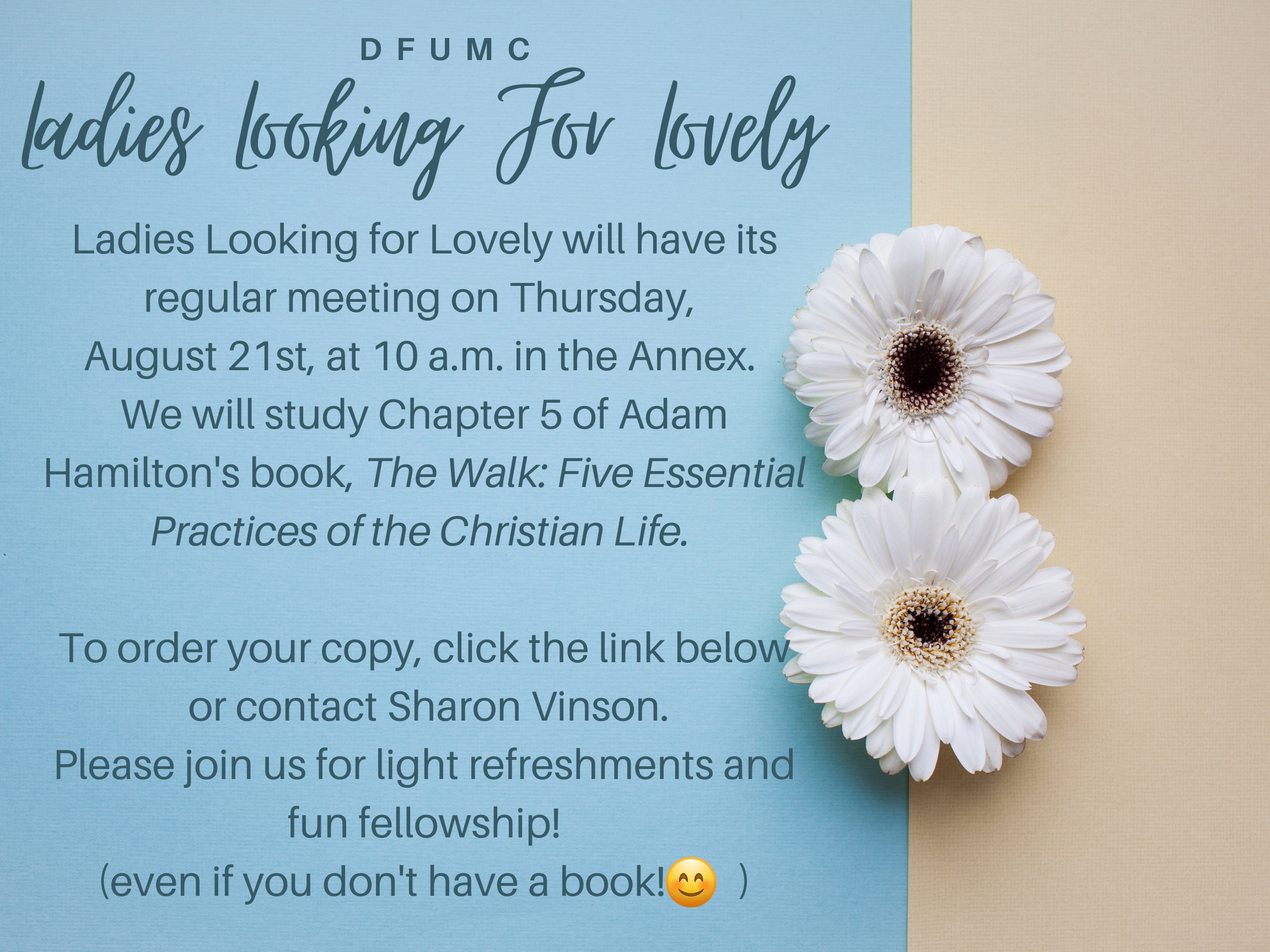 Ladies Looking for Lovely Circle- August 21, 2025
