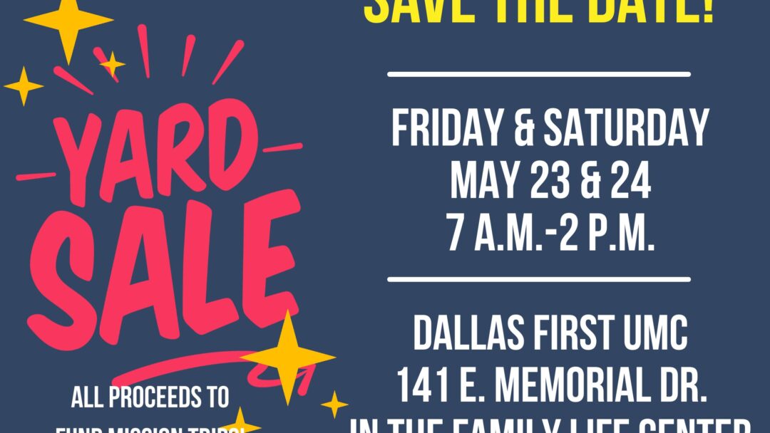 Outreach 5th Annual Yard Sale – May 23-24, 2025