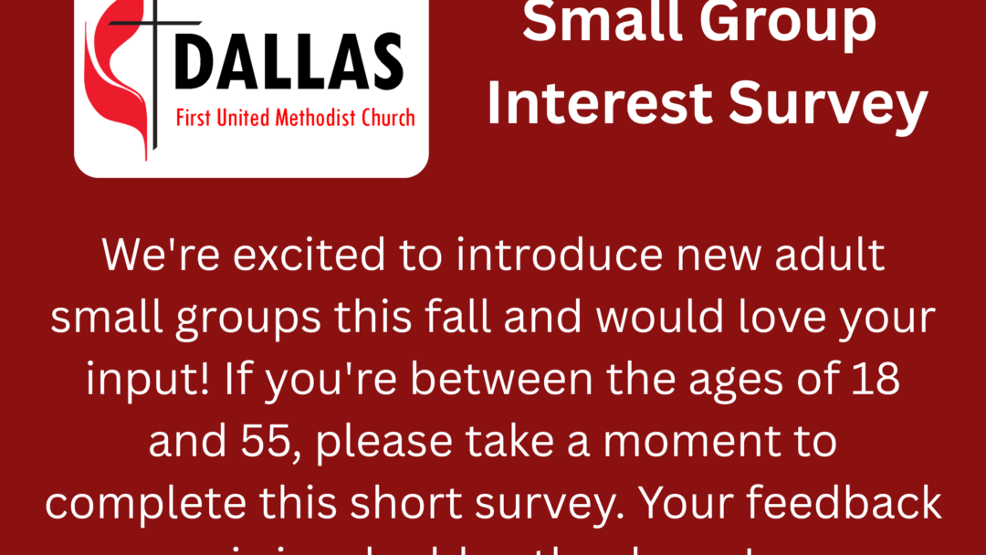 Small Group Interest Survey