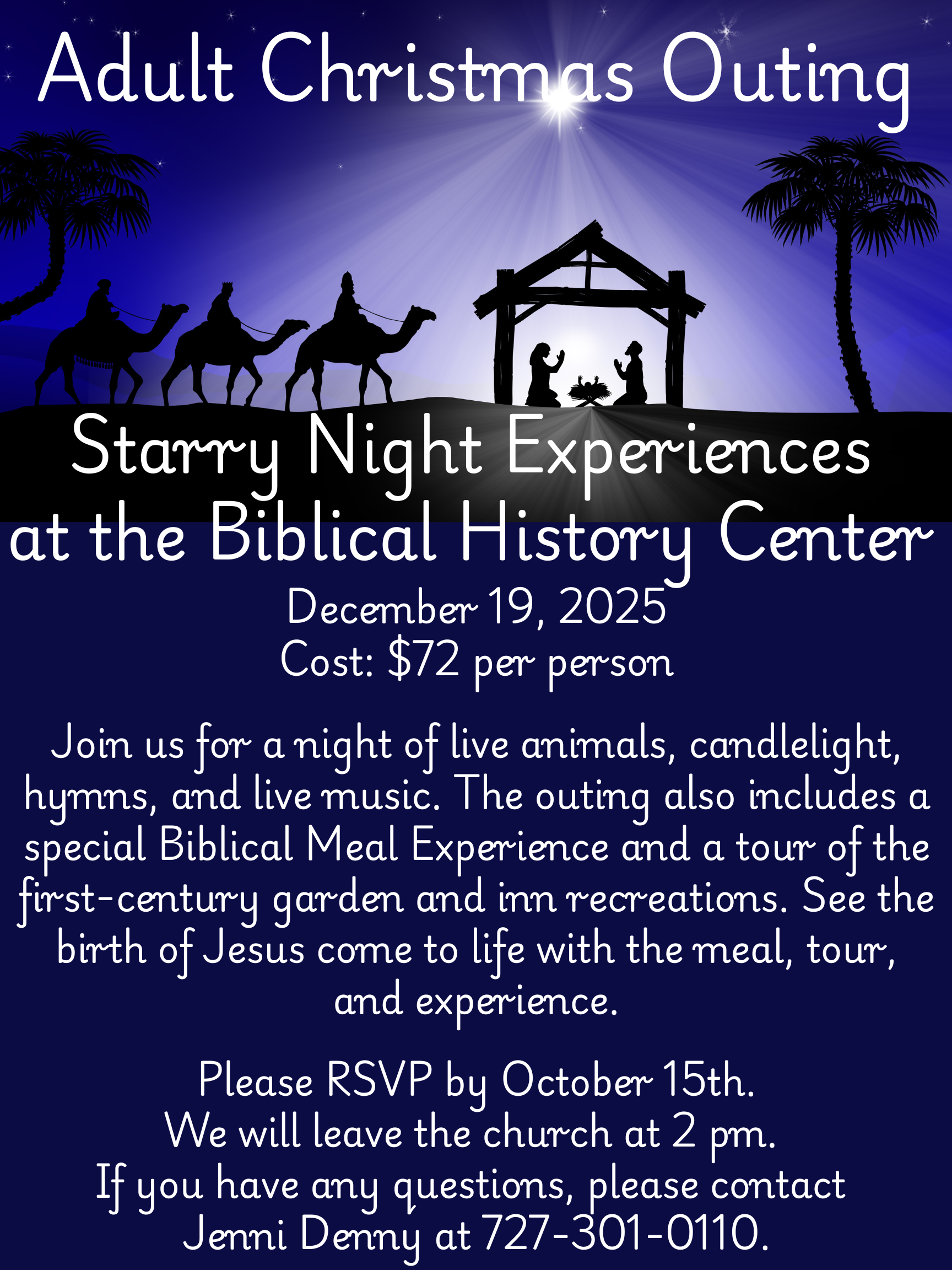 Adult Outing – Starry Night Experience – December 19, 2025
