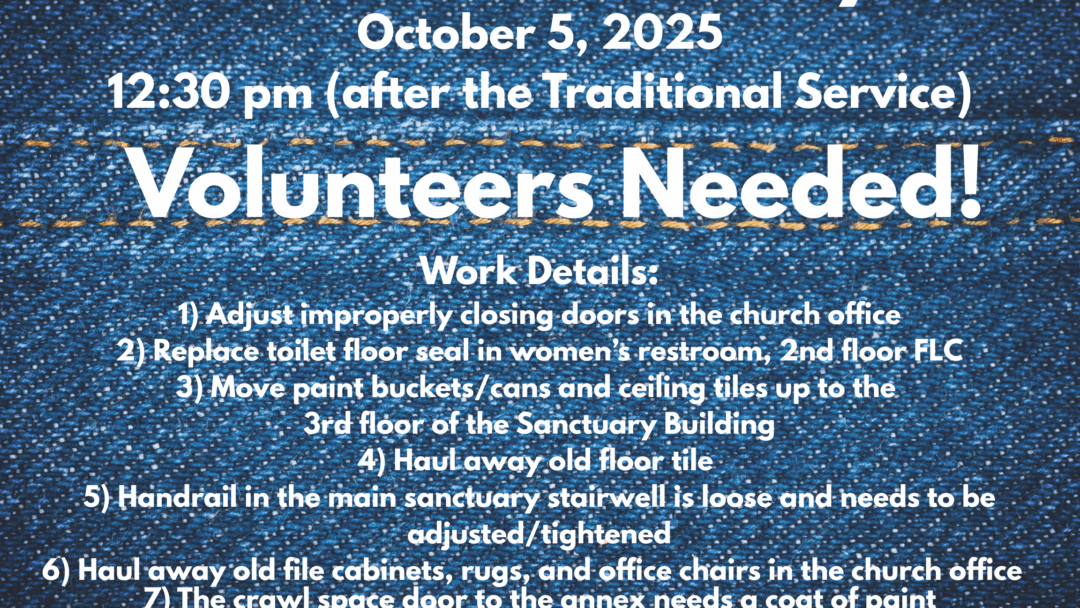 Blue Jean Sunday – October 5, 2025