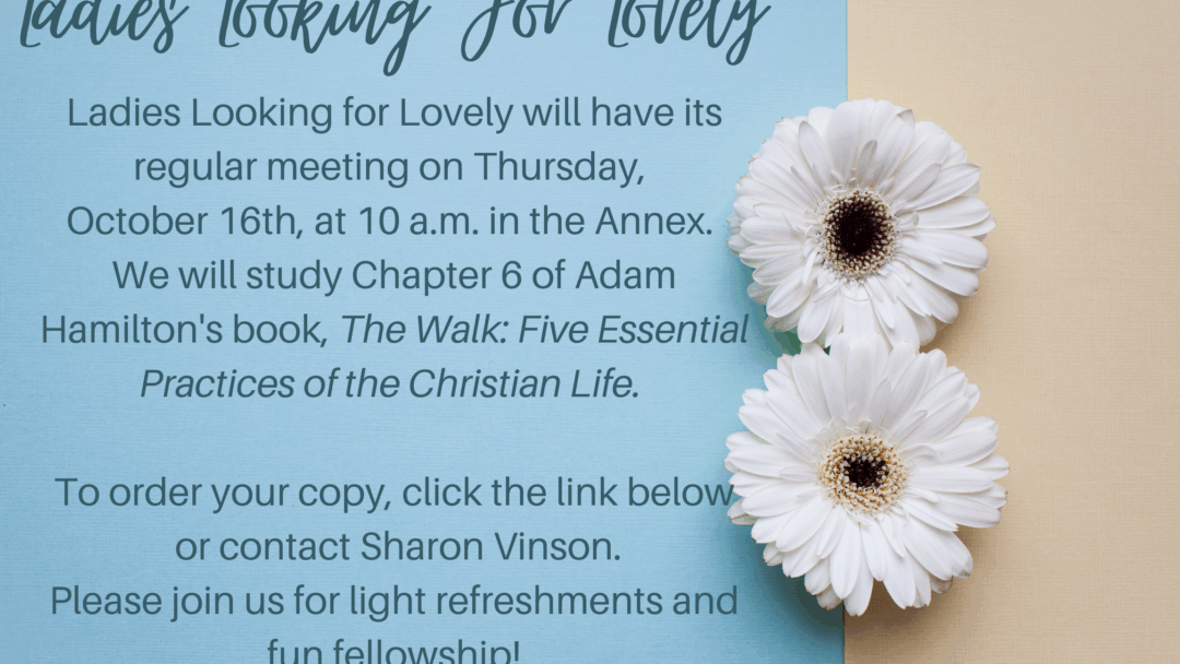 Ladies Looking for Lovely Circle – October 16,2025