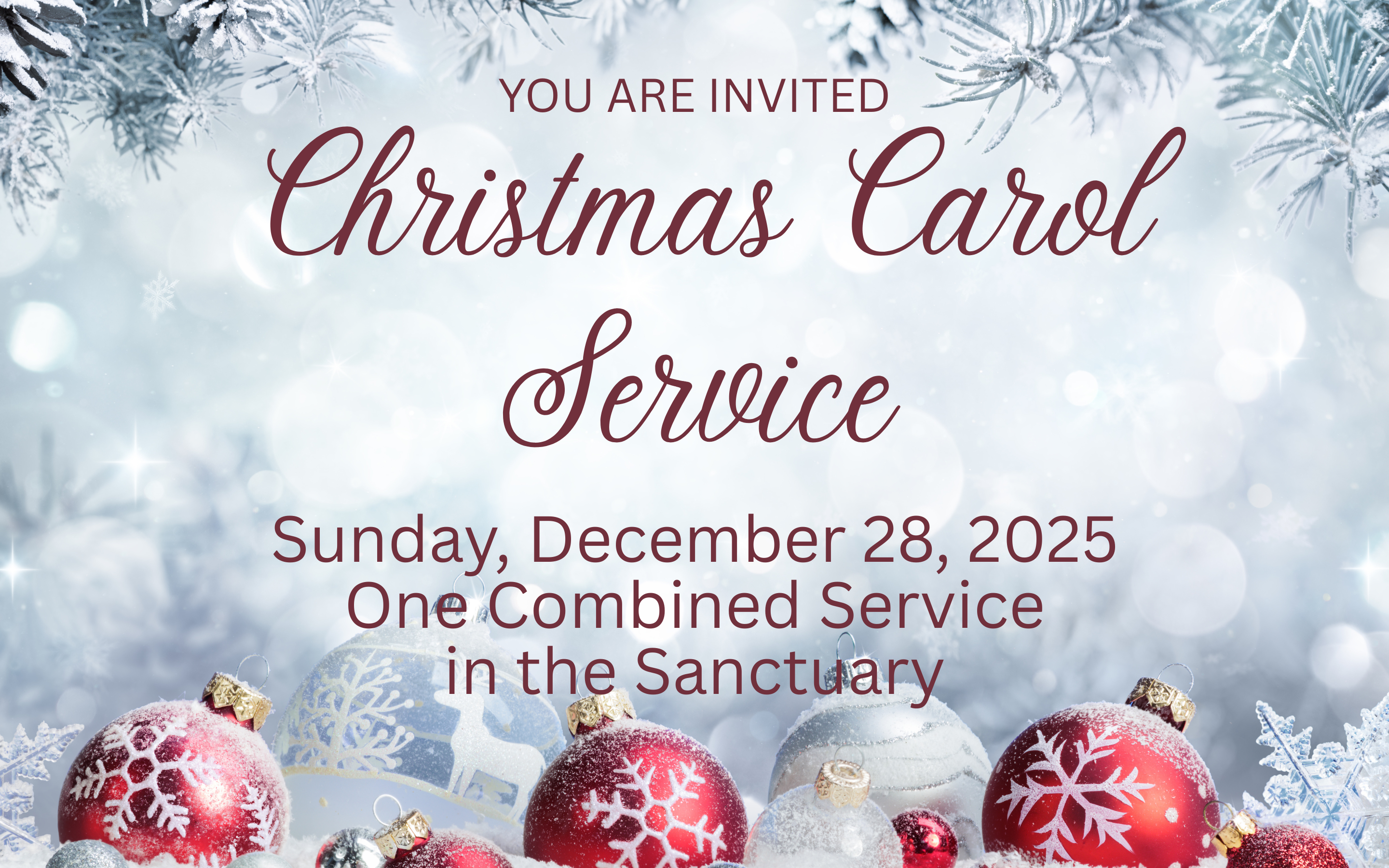 Christmas Carol Service – December 28, 2025