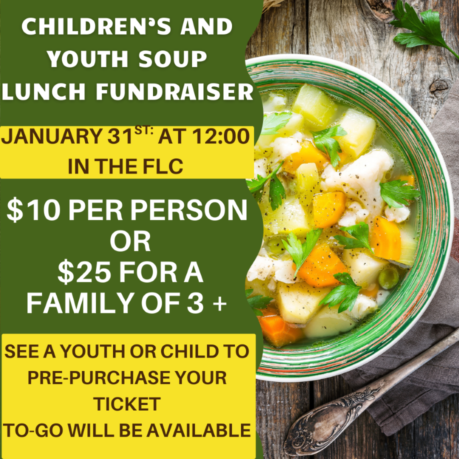 Soup Lunch Fundraiser – January 31, 2026