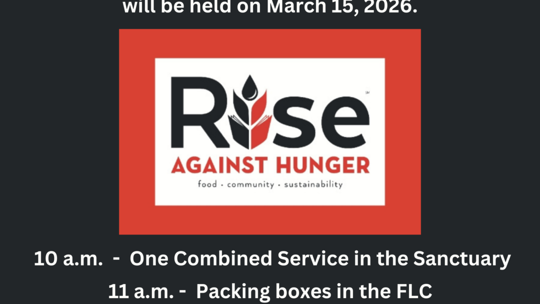 Rise Against Hunger – March 15, 2026