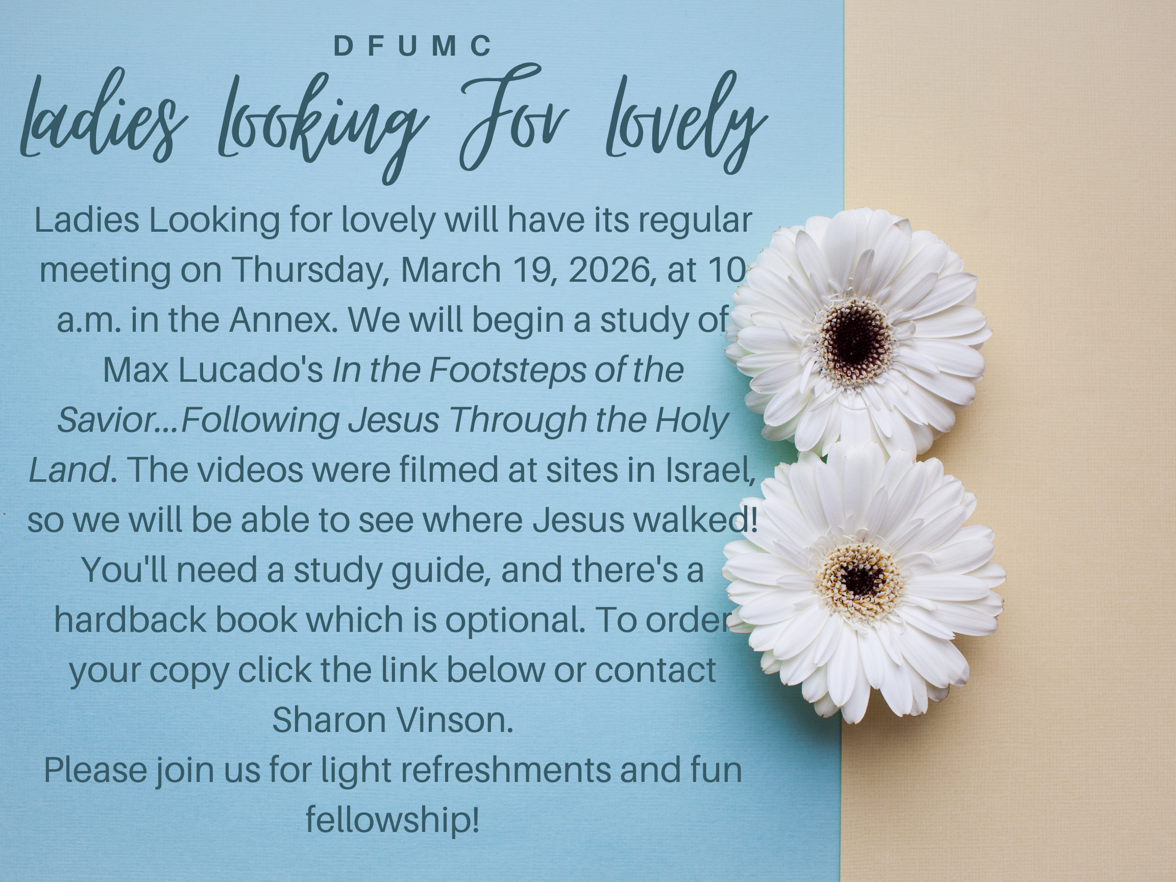 Ladies Looking for Lovely Circle – March 19, 2026