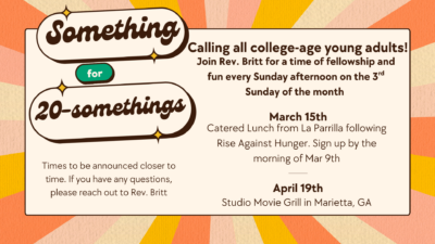 Something for 20 somethings – March 15, 2026