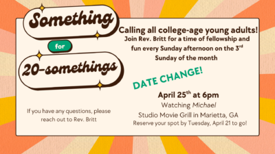 Something for 20-somethings – April 25, 2026