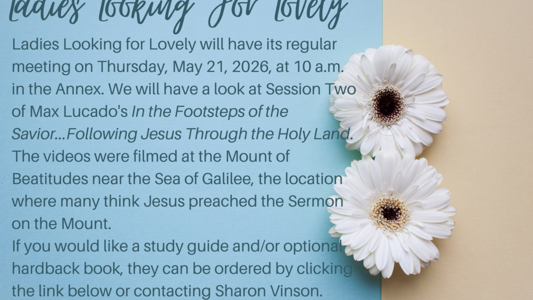 Ladies Looking for Lovely Circle – May 21, 2026