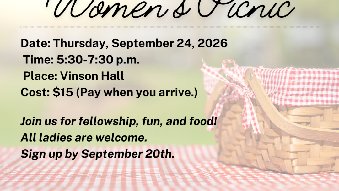 Women’s Picnic – September 24. 206
