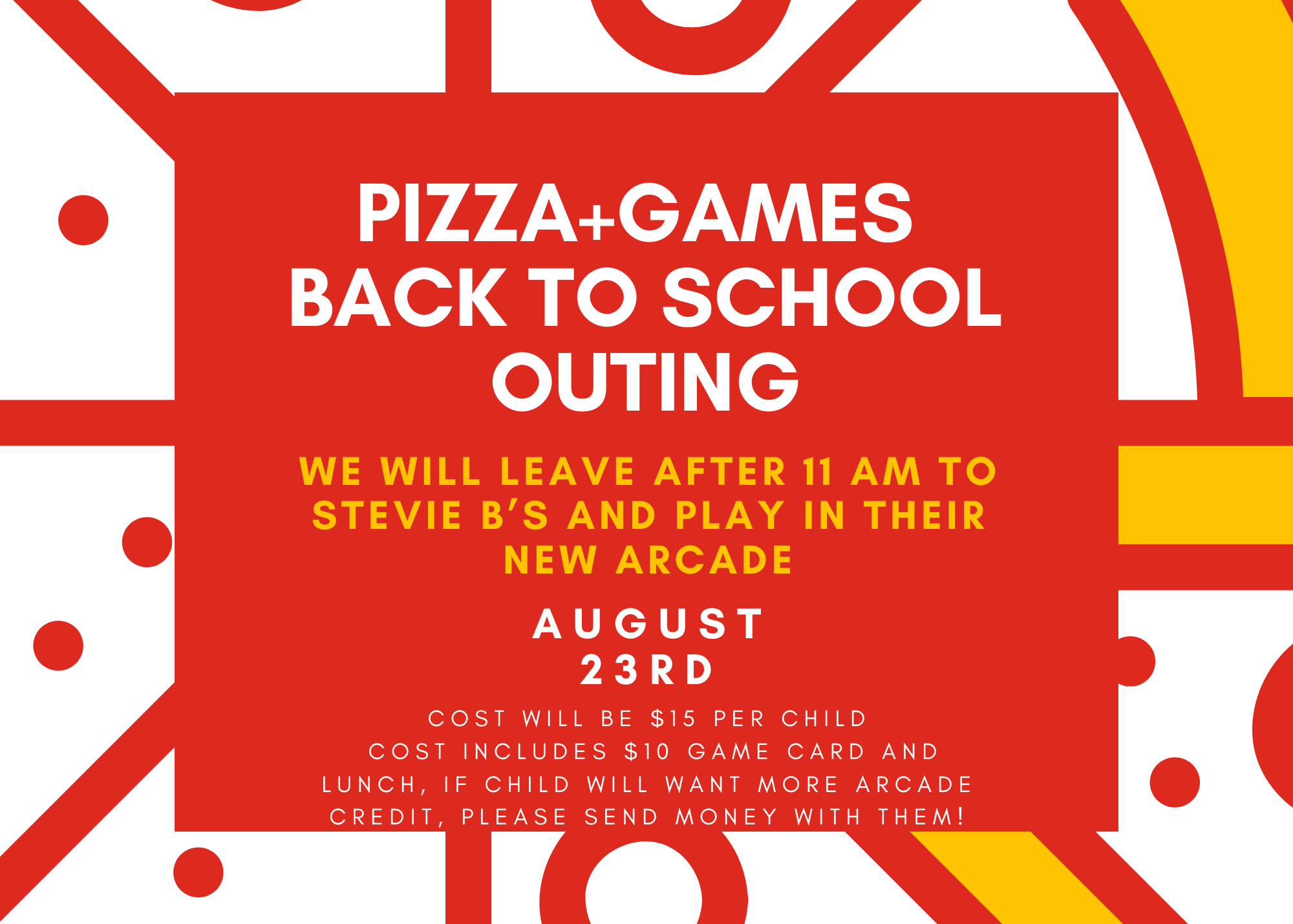 Children’s Back-to-School Celebration – August 23, 2026