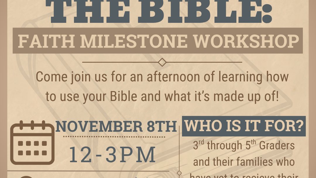 Exploring the Bible Class – November 8, 2026